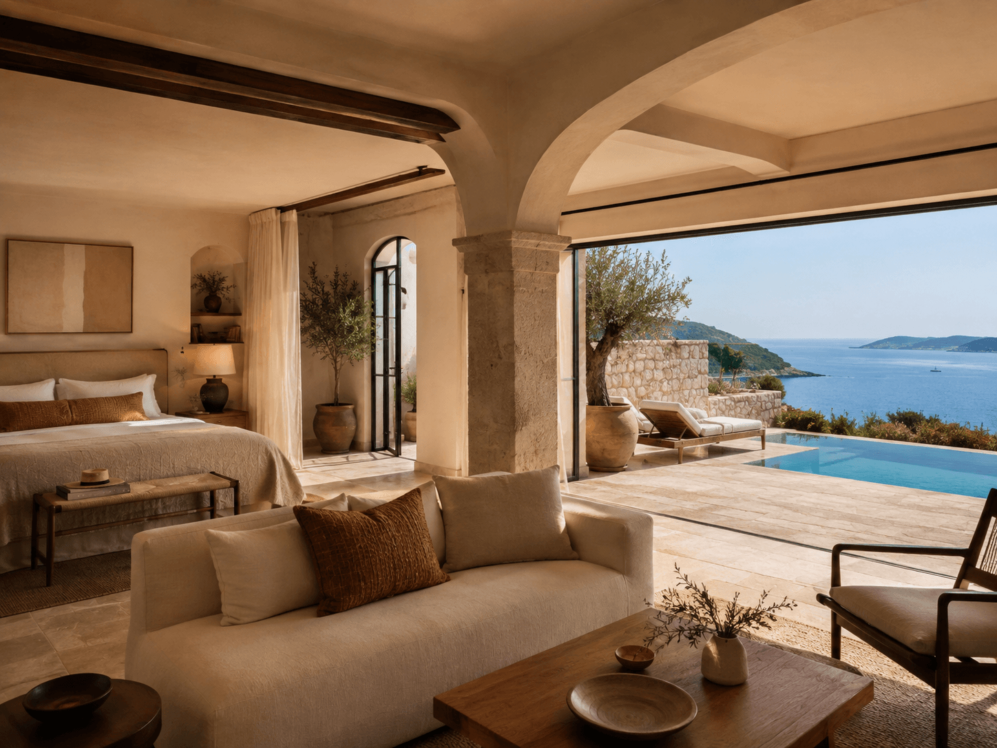 Casa Suite private plunge pool overlooking the sea